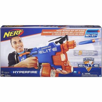 Nerf Nstrike Elite Hyperfire Blaster Pistola Arma B5573 Juguete lanzador
