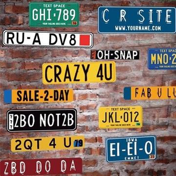 vinilo decorativo placas carros