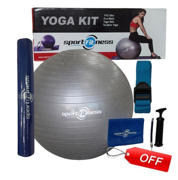 REF: 0500 Pilates Yoga Kit Sportfitness Balon Mat Banda Riata Inflador