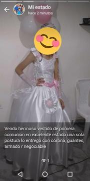 Vendo Hermoso Vestido de Primera Comunió