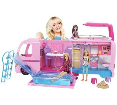 Barbie Caravana Camper Mattel muñecas juguetes para niña NUEVOS