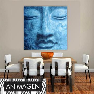 Moderno cuadro Buda Rostro Azul ideal para armonizar tu sala o comedor 5957