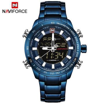 Naviforce 9093 Reloj Hombre Analogo Digital Dual Pulsera
