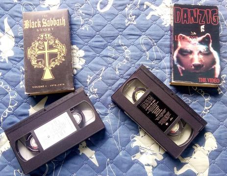 Lote: VHS Black Sabbath y Danzig