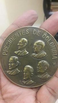 Medallas Bronce Plebesito Del 1958 Colom