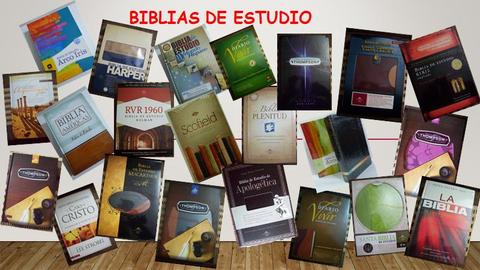 Biblia de estudio, Macarthur, Arco Iris, Plenitud, Thompson, Scofield
