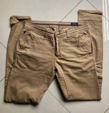 Pantalon Drill Beige Hombre Ralph T 32