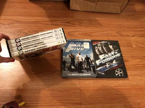 serie en dvd Fast Furious 5 peliculas originales