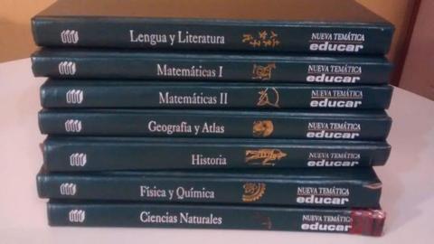 ENCICLOPEDIA EDUCAR, 7 TOMOS FISICA QUIMICA, GEOGRAFÍA ATLAS, LENGUA Y LITERATURA, HISTORIA, CIENCIAS NATURALES