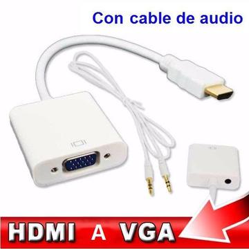 Convertidor Hdmi Macho A Vga Hembra Con Cable De Audio Xbox
