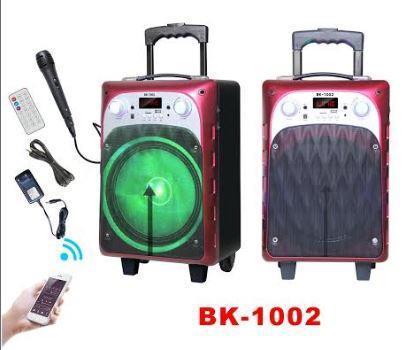 Cabina De Sonido Parlante Portátil Recargable Bluetooth Y Microfono Bk1002
