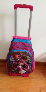 maleta niña Monster High con ruedas