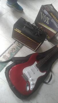 Vendo Guitarra Electrica Nueva con Bafle