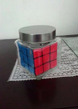Cubo Rubik En Botella Decorativo, Original Regalo