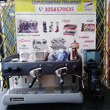 Capuchinera maquina de cafe cafetera espress maquina italiana con molino