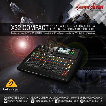Consola Digital BEHRINGER X32 COMPACT