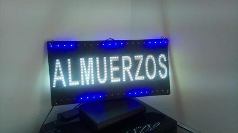 NEGOCIABLE!! Aviso luminoso LED, MEDIDAS DE LARGO 50CM Y DE ANCHO 25 CM