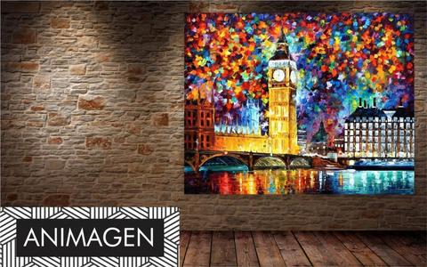 Elegante cuadro Big Ben ideal para decorar tu alcoba o habitación 7683
