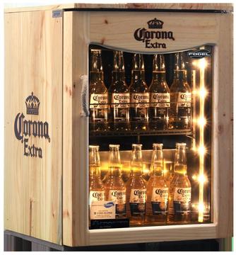 Hermoso refrigerador minibar colección Corona 24 botellas