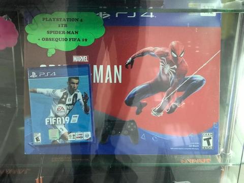 Playstation 4 Edicion Spiderman Fifa 19 de OBSEQUIO