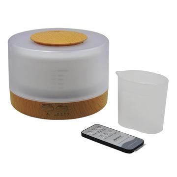Difusor de Aroma Benice 500 ml 4 en 1: Humidificador Aromaterapia Purificador Lámpara de Colores ESENCIA