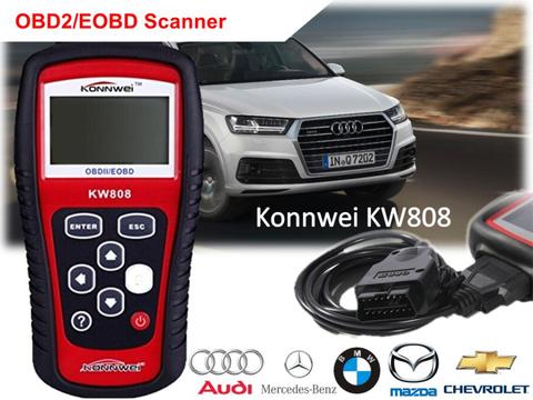 Escaner Automotriz Konnwei Kw808 Obd2/eobd Multimarcas Diagnostico de vehiculo, codigos de falla, error de check engine