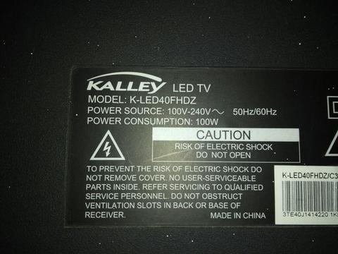 Tv Kalley Kled40fhdz para Repuesto