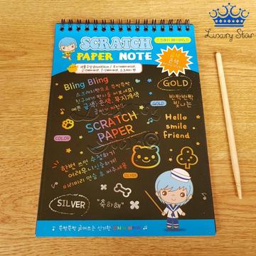 Cuaderno Mágico Scratch Paper Note Notebook Libretas