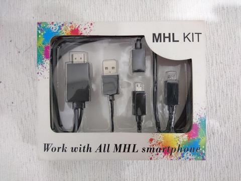 Cable MHL HDMI Sony Xperia, Samsung, Huawei, HTC, Cable 5 a 11 pines