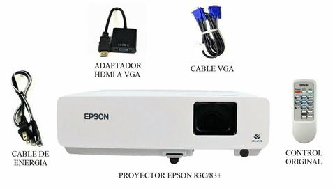 Video Beam Proyector Epson 83c Lampara Original 250 Horas De Uso, 2200 lumens, lampara original