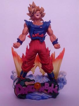 Figura Goku Super Saiyajin Diorama Dragon Ball Z De Banpresto