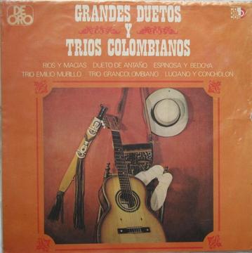 Grandes Duetos y Trios Colombianos LP Vinilo Acetato
