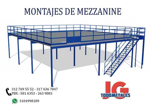 Estanterías y Montajes de mezanine