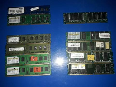Memoria RAM ddr3, ddr2, ddr, dim tarjeta