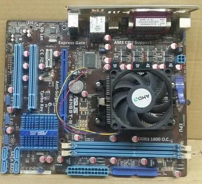 Combo Board Asus M4n68tm Athlon X4 2.8 4gb Ram