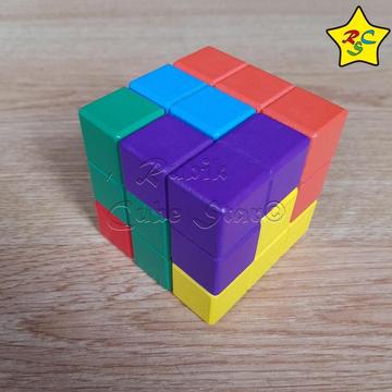 Cubo Soma Puzzle Colores Rubik Rompecabezas Tridimensional