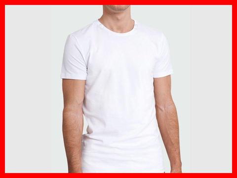 camiseta blanca en algodon licrado para estampar, mujer
