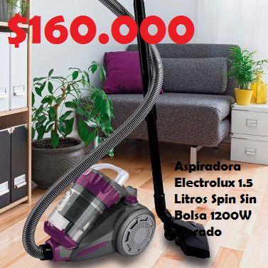 Aspiradora Electrolux 1.5 Litros Spin Sin Bolsa 1200W Morado