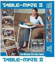 Mesa Table Mate Ii Tv. Ajustable Multiusos Portátil Plegable