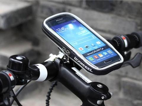 Estuche Celular Soporte Base Bicicleta Moto Funda Plástica Táctil