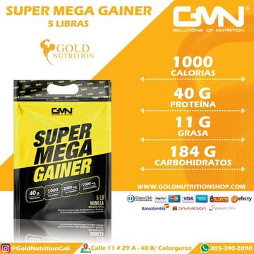 Super Mega Gainer 5 Libras Whatssap 3053902090