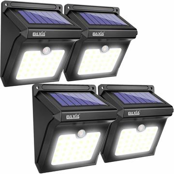 4 Luces Led Para Exteriores, Panel Solar, Sensor Movimiento