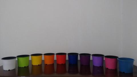 Materas plasticas de colores paquete de 100 unidades