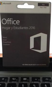 Office Hogar Y Estudiantes 2016 - 1 Mac