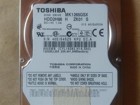 Vendo disco duro para portatil 120 Gb