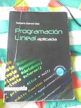 Vendo Libro de Programación Lineal Aplicada Ultima Edición 6 Meses de uso