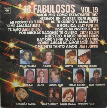 13 Fabulosos Vol. 19 (1978) LP Vinilo Acetato