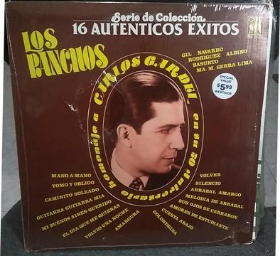 Los Panchos Homenaje a Carlos Gardel 16 Exitos 1986 Importado Made in USA Tangos Boleros LP Vinilo Nuevo Permuto