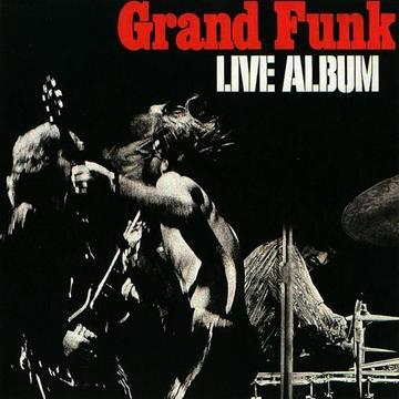 Grand Funk Raildroad Album Doble en Vivo con Afiche Long Play Vinilos Acetatos Made in USA