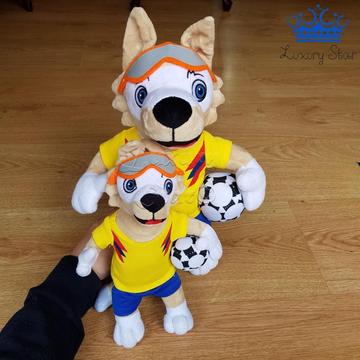 Peluche Lobo Mascota Oficial Zabivaka Mundial Rusia 2018